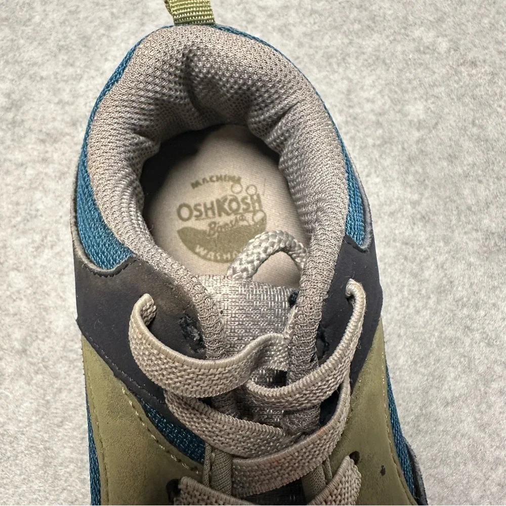 OshKosh B'gosh Fable Kids Sneakers Blue Green Colorblock Size 12M